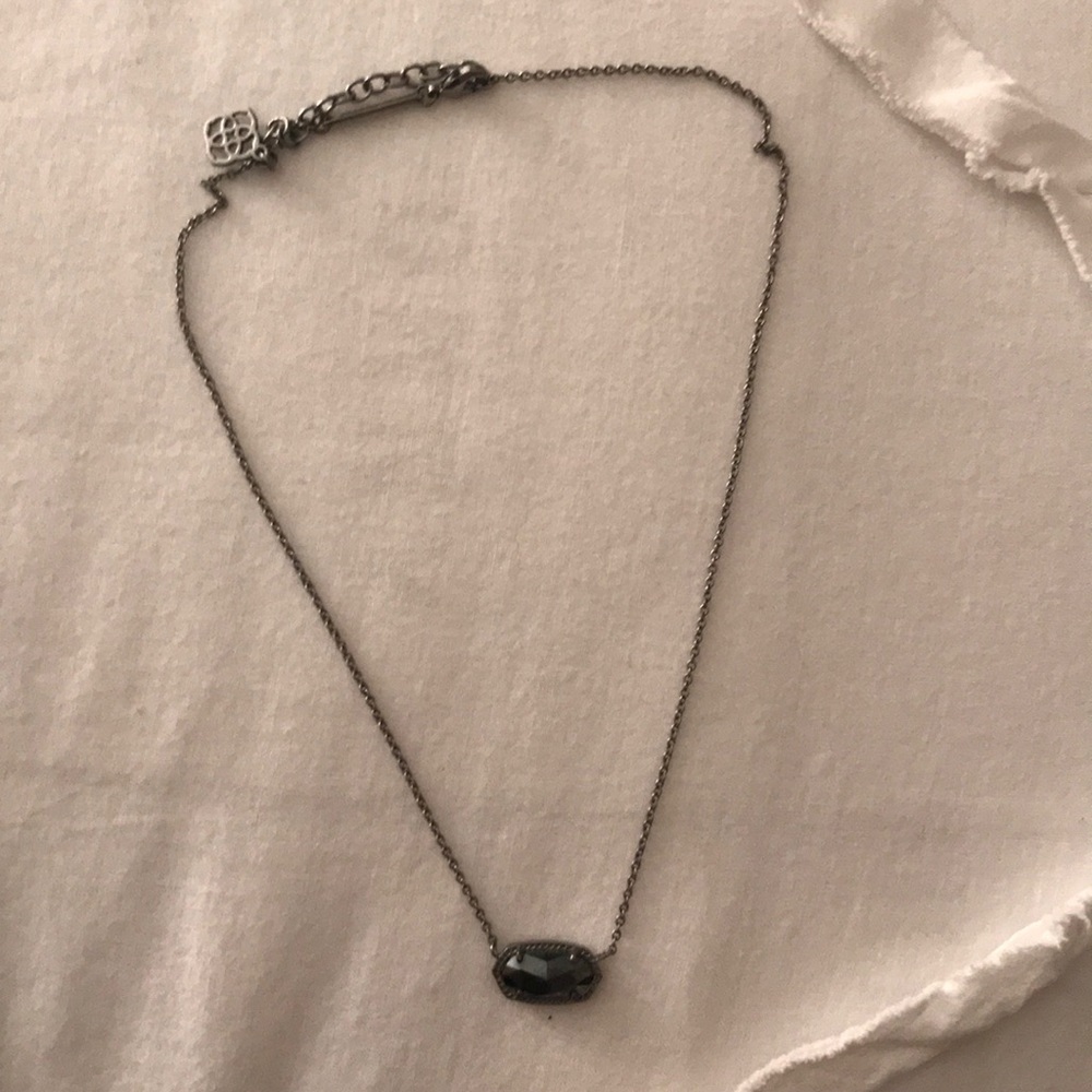 RARE Kendra Scott gunmetal necklace